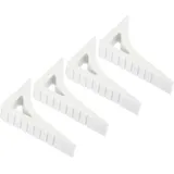 Türstopper, 4er-set, Gummitürstopper, Kleiner Türkeil, Stabiler Fensterstopper Für Türunterseite, Boden, Innenwände, Weiß