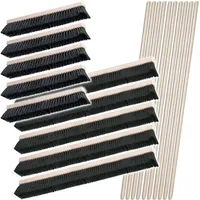 BRB-Lagertechnik Besen-Set Saalbesen Roßhaarmischung 10 St.