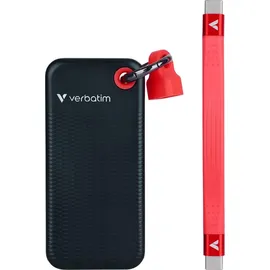 Verbatim Pocket SSD schwarz/rot, 2TB, USB-C 3.1 (32196)