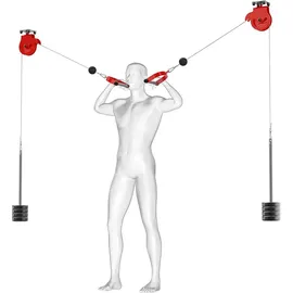 K-Sport 2 Kabelzüge I Latzüge zur Deckenmontage grau|rot No Size