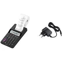 Casio HR-8RCE-WE Druckender Tischrechner schwarz