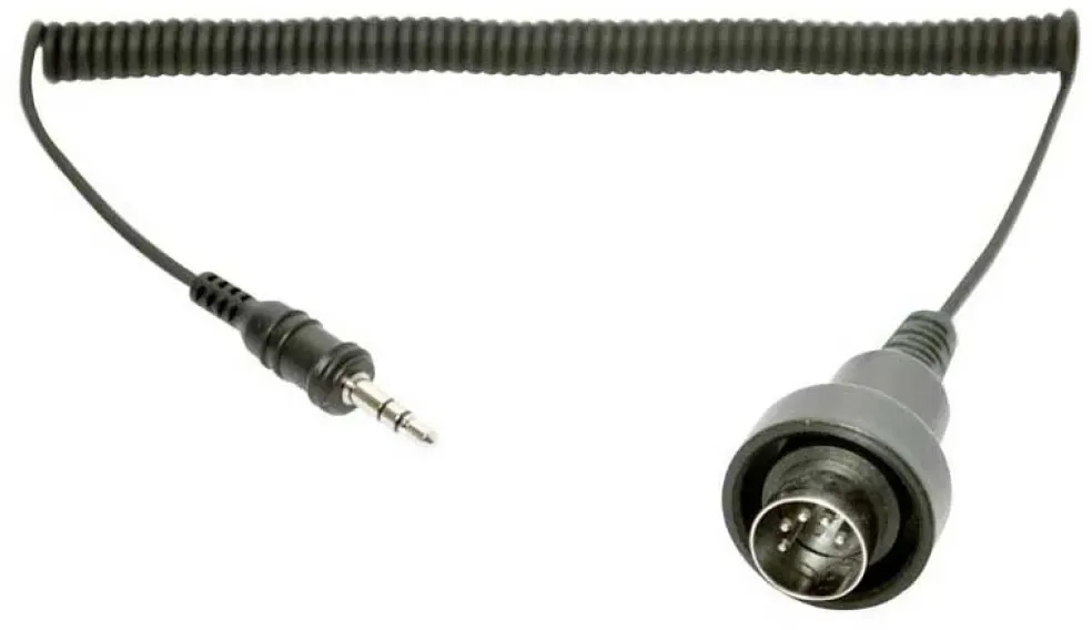 Sena Stereo Jack To 5 Pin Din For 1983 And Later For Yamaha Harleydavidson Kawasaki Suzuki Kabel - Black - 3.5 mm