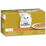 PURINA GOURMET GOLD KATZENFUTTER KATZEN HOCHWERTIGES NASSFUTTER 48 x 85gr
