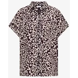 Cecil Hemdbluse mit Leo-Print Rot L