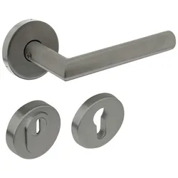 Intersteel Hintertürbeschläge, rund Kernziehschutz