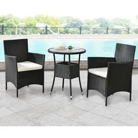 Juskys Bayamo Set 3-tlg. schwarz/grau