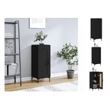 vidaXL Sideboard Schwarz 34,5x34x90 cm Holzwerkstoff