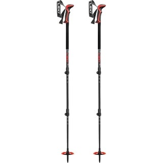 Leki Haute Route 3 Skistöcke, Dark Anthracite-Dark red-Black, 110-150cm