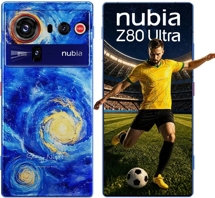 【Letzte 24 Stunden des Sommers Angebot: 689 € Kostenloser Versand】 nubia Z80 Ultra 5G Entsperrtes Android Smartphone, Snapdragon 8 Elite Gen 5, 50 MP AI Triple-Kamera, 80 W Kabelloses Laden, 6,8