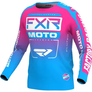 FXR Clutch 2024 Kids Motocross Jersey, schwarz-pink, Größe M