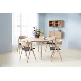 Hammel Furniture Essgruppe »Findahl/Basic by Single/City«, (Set, 5 tlg.), mit Single Esstisch Ø130 cm inkl. 2 Einlegeplatten und 4 City Stühle