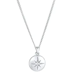 Elli Stern Plättchen Disc Zirkonia 925 Silber silberfarben Damen 