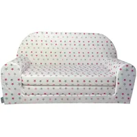 FORTISLINE – Kindersofa Mini ausklappbar 40x78x45cm - Kindersofa für Kinder 2in1 - Kindercouch ausklappbar - Schlafcouch aus Schaumstoff - Abnehmbarer Bezug - Viele Motive