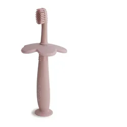 Mushie Learning Toothbrush Zahnbürste Flower Blush 1 St.