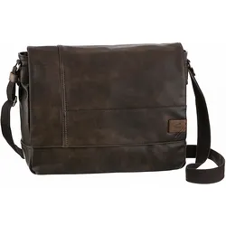 Messenger Bag CAMEL ACTIVE "Laos", Damen, Gr. B/H/T: 40cm x 28cm x 13cm, braun, Polyurethan, Polyurethan (PU), beschichtet, kontrastfarbene Details, leichte Abriebeffekte, Retro, Taschen, funktionaler Begleiter mit sportlichen Details ideal für den Alltag