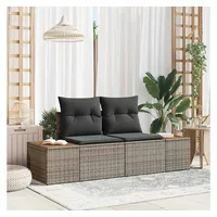 vidaXL Gartensofa Loungesofa grau