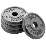 York Fitness 4 x 2.5 kg Hantelscheiben. Hochwertige Gusseisenplatten für Krafttraining und Muskelaufbau. Langlebig und vielseitig für das Fitnessstudio