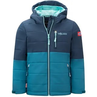 TROLLKIDS Kids Hemsedal Snow Jacket XT 140, Dark Marine - 140