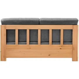 Livetastic Schlafsofa Anthrazit, Braun , Holz, Textil , Kiefer , vollmassiv , 154x88x90 cm Made in EU, einzeln ausziehbar Kinder- , Jugendzimmer, Jugendmöbel, Jugendsofas