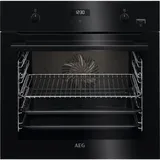 AEG 6000 SteamBake / Backofen mit Feuchtigkeitszugabe – Katalytische Reinigung / Schwarz BCS455020B Schwarz – Schwarz