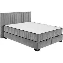 ed exciting design Boxbett Anthrazit, - H4, 9-Zonen, 160x200, cm Bettkasten, mit Wendematratze erhältlich in verschiedenen Breiten