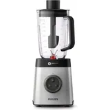 Philips Avance Collection HR3653/00, Tischplatten-Mixer, 2,2 l, Dirac-Stoß, 1400 W, Schwarz, Edelstahl - Schwarz/Silber