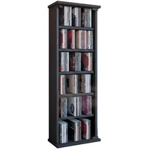 VCM CD-Regal Vetro 31 x 18 x 92 cm Schwarz