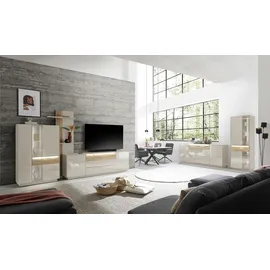 Mäusbacher Standvitrine 67 x 42 x 197 cm Beige