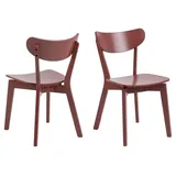 VCM ebuy24 Esszimmerstuhl Roxby Rot 2er Set | Gr.: onesize