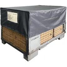 Quick Star Gitterbox Abdeckung 125 x 85 x 50 cm Grau