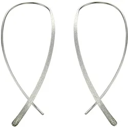 Celesta Silber Ohrringe Silber 925 rhodiniert glanz matt