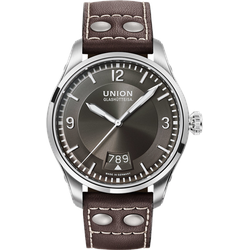 Union Glashütte Belisar Pilot D002.607.16.087.00 - anthrazit,braun - 41mm