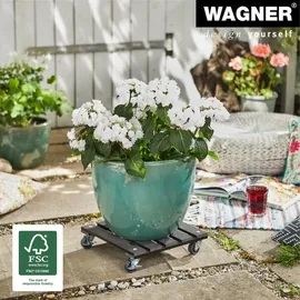 wagner® design yourself Pflanzenroller WPC GH 0520 Kunststoff anthrazit quadratisch 29,0 x 7,5 cm