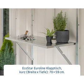 Hörmann Klapptisch 480 49 x 83 cm Silber