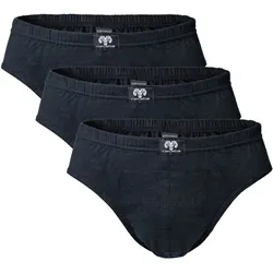 CECEBA Herren Slips, Vorteilspack - Sport Slip, Basic, Baumwolle, M-8XL, einfarbig Schwarz M 9er Pack (3x3P)