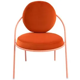 Paperflow meet powered by PAPERFLOW Sessel SATURNE rost rosa Stoff, 2 St.