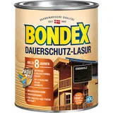 Bondex Dauerschutz Lasur Ebenholz 0,75 L für 10 m2 | Hoher Wetter- und UV-Schutz bis zu 8 Jahre | Tropfgehemmt | Natürliches Abwittern - kein Abplatzen | Dauerschutzlasur| Holzlasur