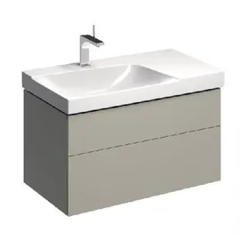Geberit Xeno2 Waschtischunterschrank mit Siphonausschnitt links, 880x530x462mm, 2 Schubladen, 500515001,
