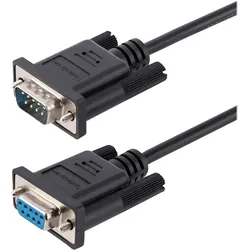StarTech.com 3m RS232 Serial Null Modem Cable, Crossover Serial Cable w/Al-Mylar