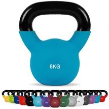 Msports Kettlebell Neopren Kettlebell 8 kg blau