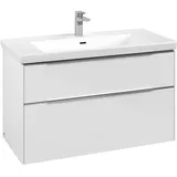 Villeroy & Boch Waschbeckenunterschrank 2 Auszüge 97,3 x 57,9 x 47,8 cm Brilliant White