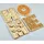 KESPER Servierbretter 4er-Set - B/H/T ca. 1,50x25,00x20,00