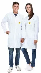 SafeGuard ESD Kittel Pro-Line, weiß, 3/4 Länge DSWL41013 , 1 Unisex Kittel, Größe M