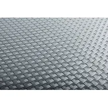 Rattan Art Balkonverkleidung 1 x 5 m Hellgrau Polyrattan