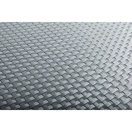 Rattan Art Balkonverkleidung 1 x 5 m Hellgrau Polyrattan