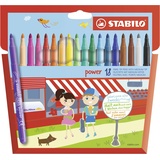 Stabilo power 18er pack - mit 18 verschiedenen Farben