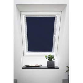 Lichtblick Dachfenster Haftfix, ohne Bohren, Verdunkelung, 59x113,5 cm blau