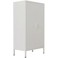 VCM Highboard 60 x 110 x 35 cm Weiß