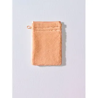 Waschhandschuh 16 x 22 cm apricot