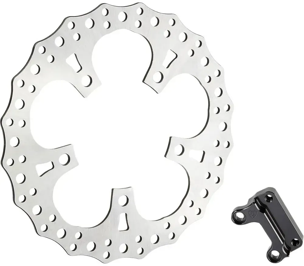 Arlen Ness Jagged Harley Davidson Fltrxs 1868 Abs Road Glide Special 114 22 Bremsscheibe - Silver / Black - One Size